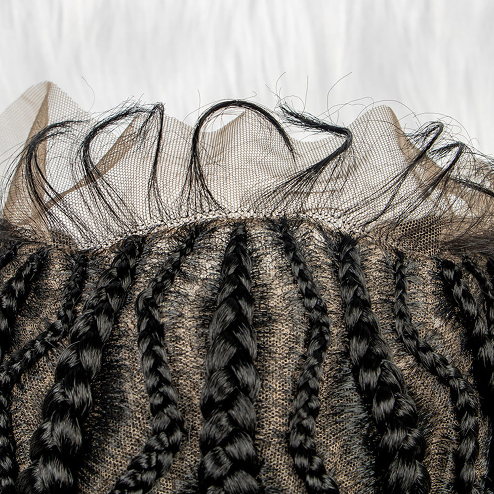 100% Hand-Braided LACE Braided Wigs-1