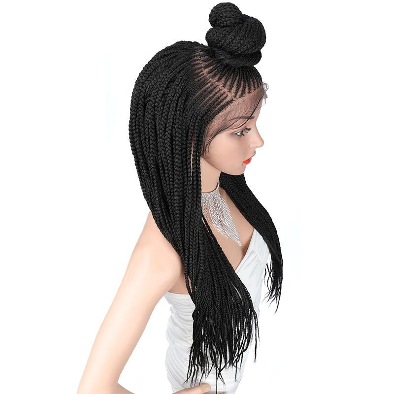 100% Hand Braided 13x7 Braided Wig-2