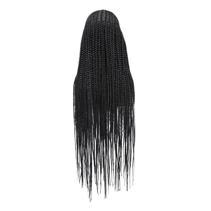 100% Hand Braided Lace Braided Wig-5