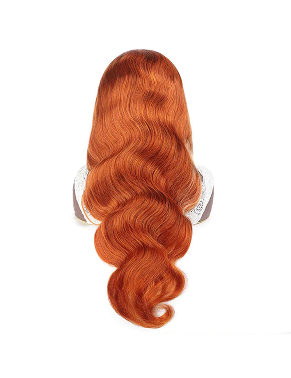 Ginger Blonde Wig 30 Inch Body Wave Human Hair Wig With Natural Hairline Lace Front Wig