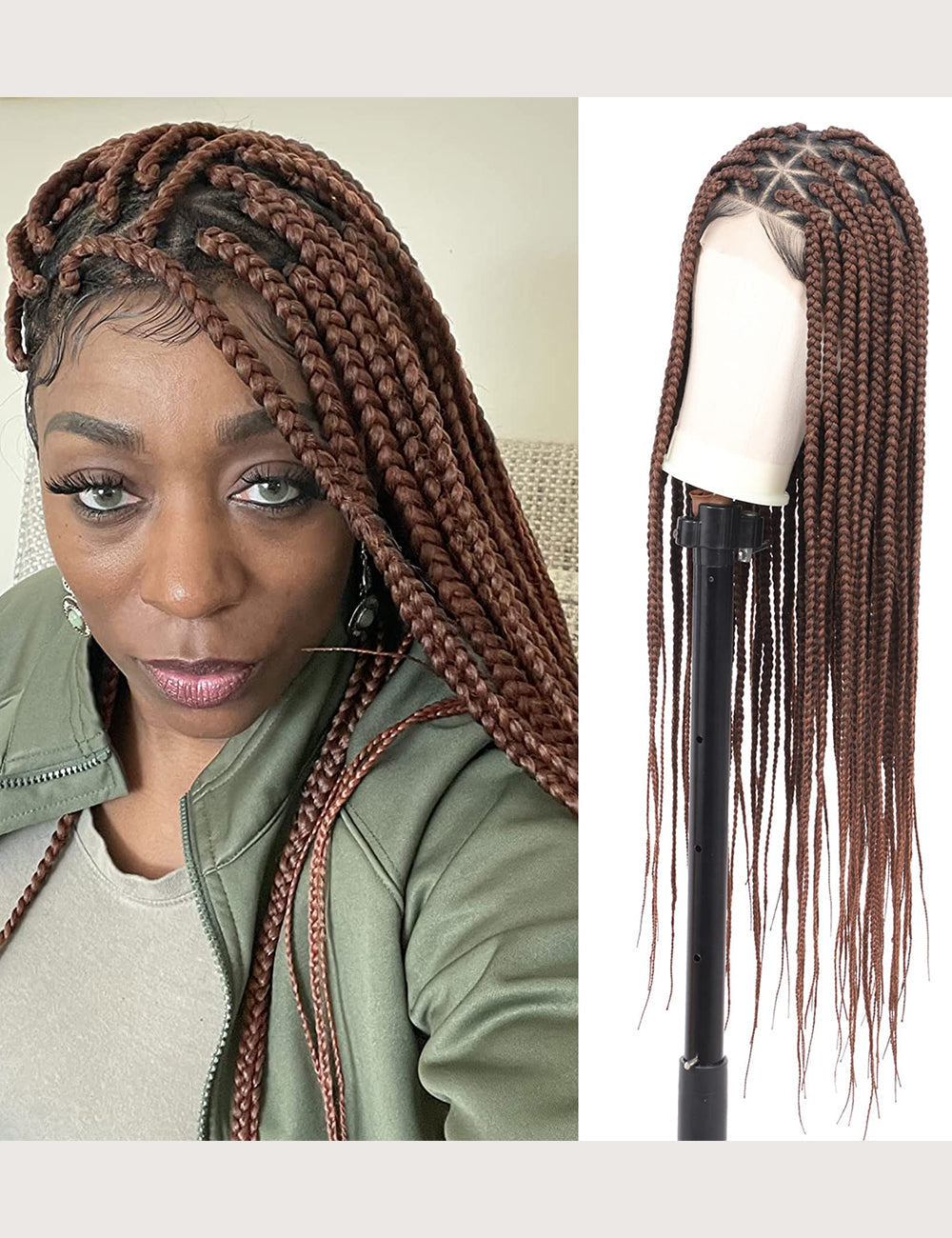 36 Inch Knotless Full Box Braided Wigs-3