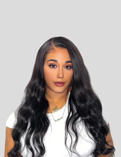 Body Wave Wig 4x4 Lace Closure Wig Malaysian HD Lace Wigs Pre Plucked Human Hair Wigs 250% Density