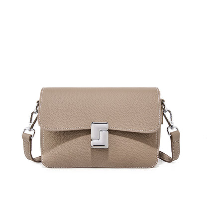 Leather Buckle Crossbody Bag Mini Handbag| PRUSES