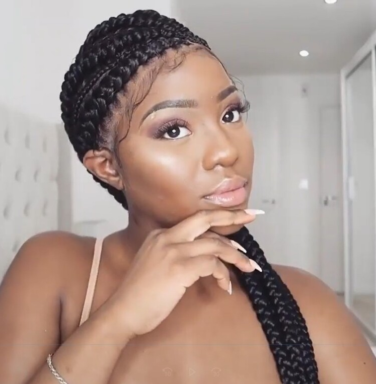 100% Hand-Braided Full Lace Box Braid Wig