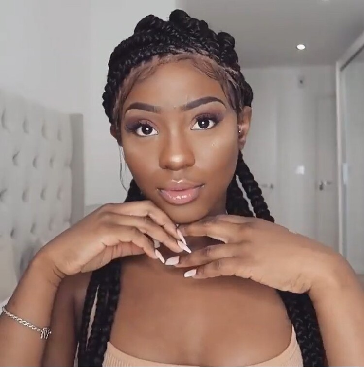 100% Hand-Braided Full Lace Box Braid Wig