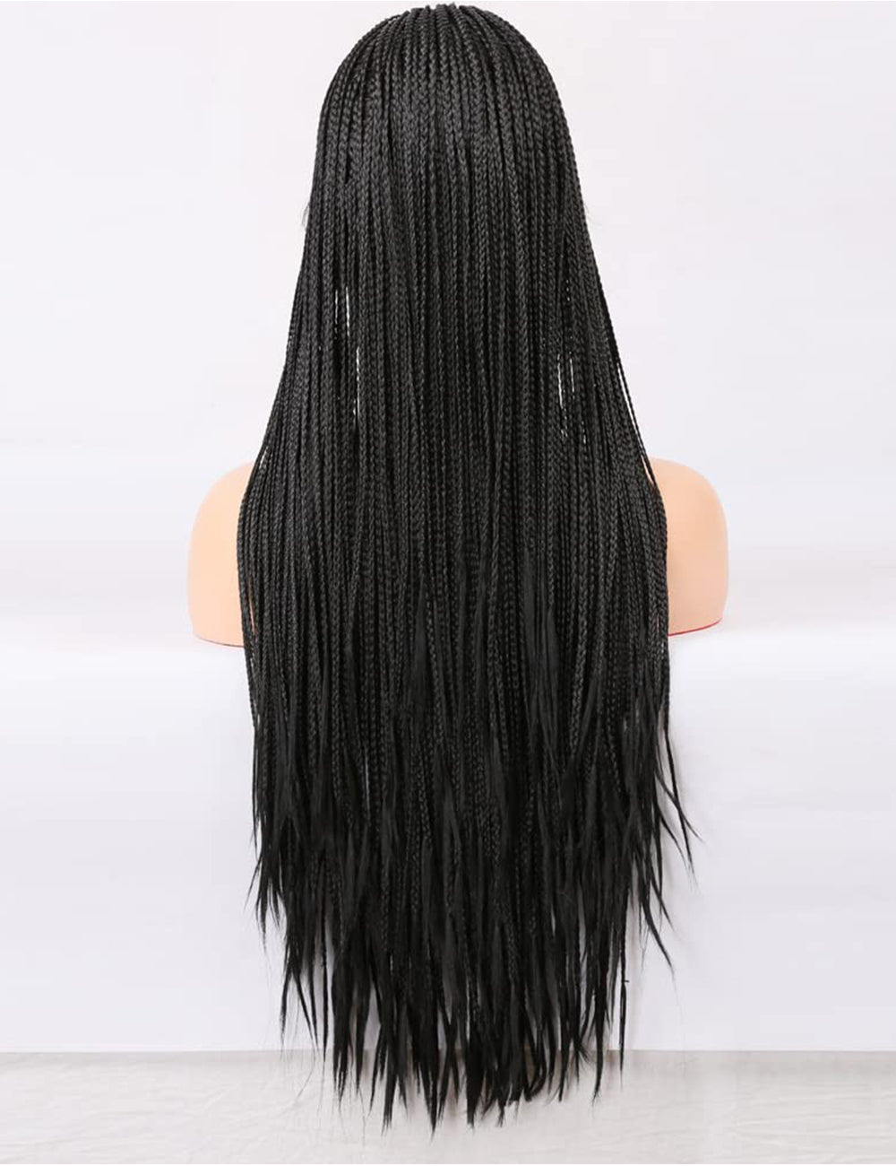 Knotless Box Lace Front Braided Wigs Black-9