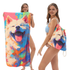 Smile Dog Drawstring Beach Towel | PRUSES-2