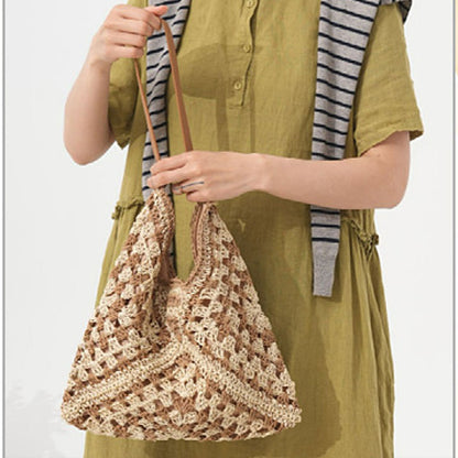 Straw bag Tote bag Knitted bag |PRUSES-5