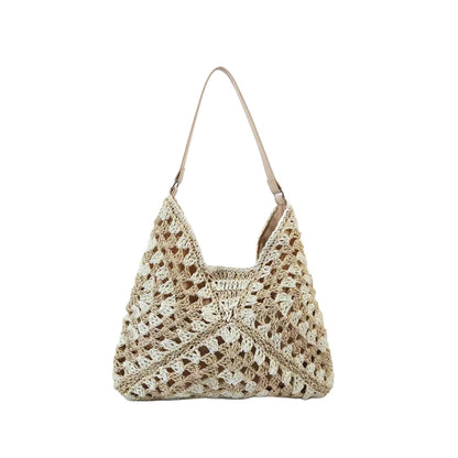 Straw bag Tote bag Knitted bag |PRUSES-6