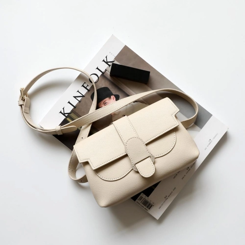 White_Leather_Convertible_Flap_Crossbody_Belt_Bag