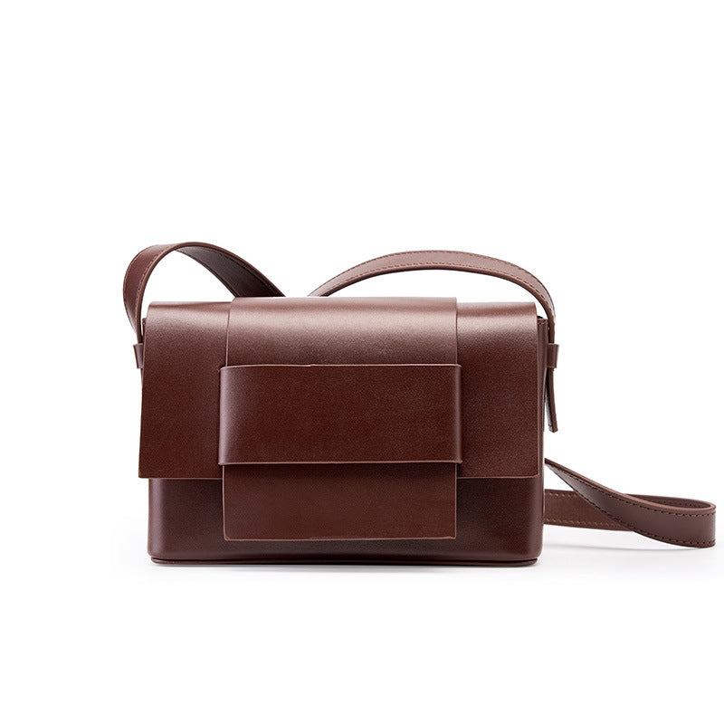 Women_sBrownLeatherFlapSquareShoulderBagMini