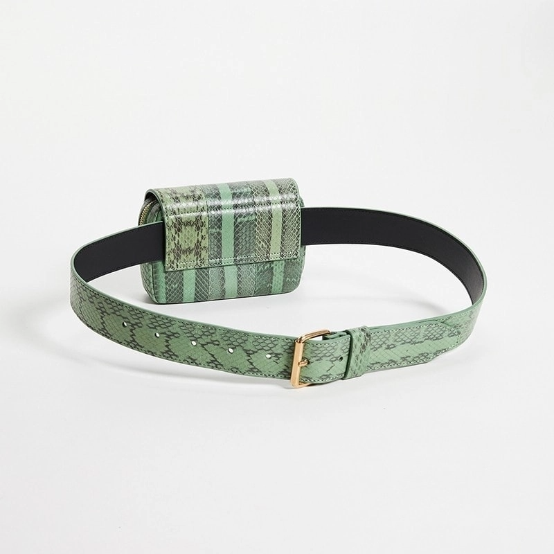 green_python_fashion_belt_bag_1