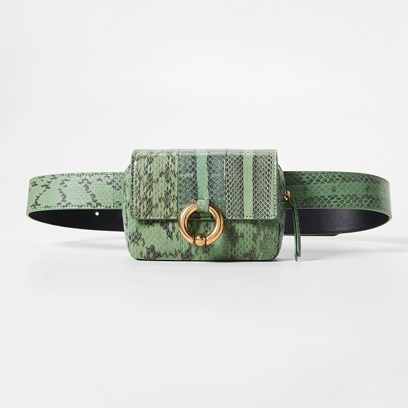 green_python_fashion_belt_bag_4