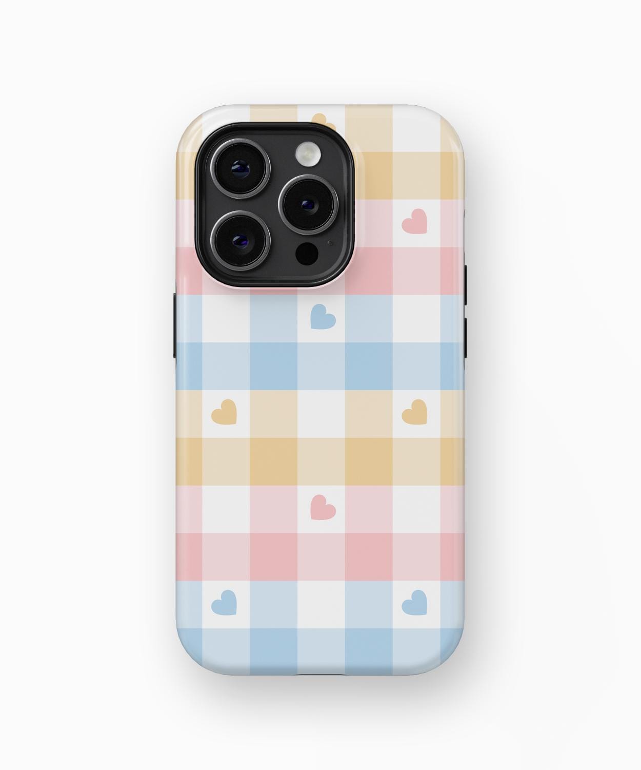 Pastel Gingham Hearts